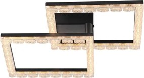 JUST LIGHT. 14732-18 - Plafonieră LED GLITRA LED/17,5W/230V neagră