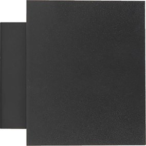 Aplica de perete inteligenta neagra si aurie patrata incluzand Wifi G9 - Sola