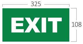 Autocolant EXIT, pentru lampi BC14-0900, Braytron