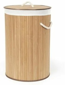 Compactor Coș pentru rufe murdare Bamboo rotund, natural