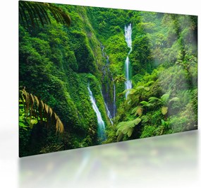 Tablou pe sticlă - Cascada Madakaripura, Java de Est, Indonezia (70x50 cm)