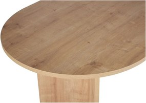 Masă de dining cu aspect de lemn de stejar 90x200 cm Sabella – Kalune Design