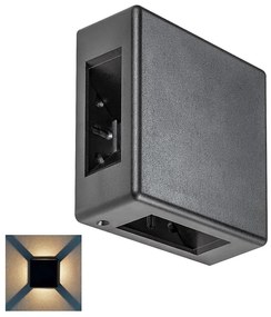 Aplică LED de exterior LIPPA LED/6W/230V IP54 neagră Rabalux 7317