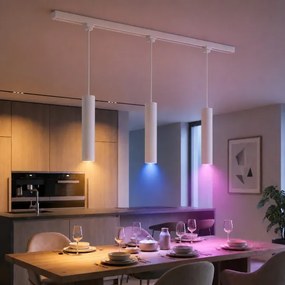 Philips - Lustră LED dimerizabilă pe cablu pentru sistemul de șină EASYLINK 3xGU10/4,7W/230V 1m albă