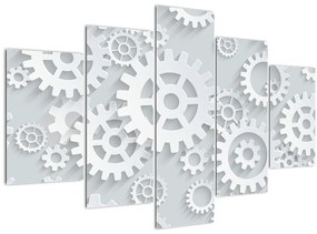 Tablou - Roți dințate (150x105 cm)