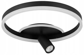 Plafonieră LED/38W/230V + 1xGU10/30W neagră