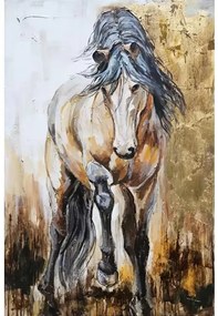 Tablou pictat manual Horse brown 120 x 80 cm