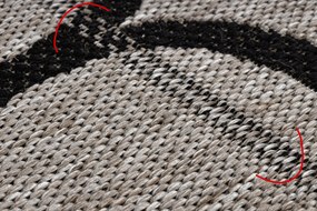 Covor sisal Floorlux 20608 marocani trellis argintiu si negru - SECUNDAR-COTATI PRODUSUL