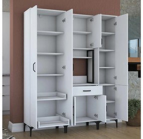 Set dulapuri bucătărie Jenaretta 19 (alb + negru). 1107091