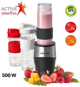 Smoothie maker Concept SM3385 ActiveSmoothie 500 W negru 2 x 570 ml + 400 ml, negru