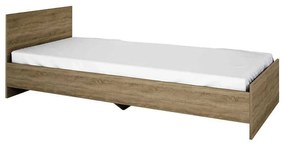 PAT SINGLE ERMIN, 204.5X94.5X71 (90X200) CM, CULOARE SONOMA, PAL