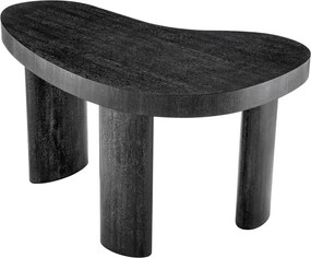 Birou design LUX din furnir de stejar Vence, gri carbune