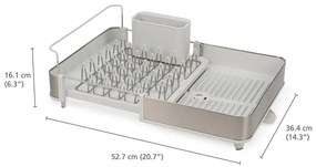 Scurgător de vase argintiu din metal Extend – Joseph Joseph