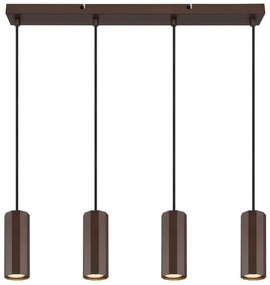 Lustra suspendata stil minimalist JAMES 4L bronz
