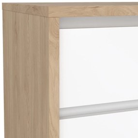 Noptieră albă-în culoare naturală Next – Tvilum