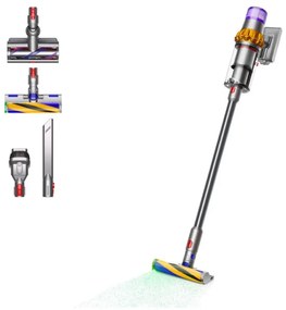 Aspirator vertical Dyson V15 Detect Abseolute, 660W, 0.76 l, 60 min autonomie, Senzori, 3 moduri, LCD, Gri