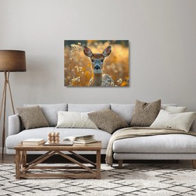 Tablou pe sticlă - Căprioară (70x50 cm)