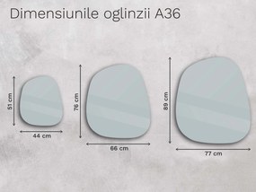 Oglindă LED organică cu iluminare A36