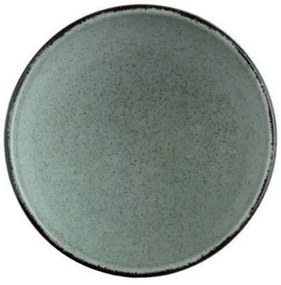 Set de masă, 24 piese, verde, din porțelan