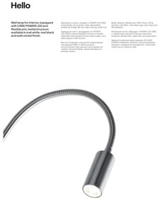 Redo 01-1194 - Aplică perete LED HELLO 1xLED/3W/230V