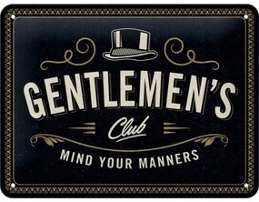Placă metalică Getlemen‘s Club