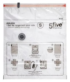Set 4 saci vidare haine L, transparent, 69 x 120 cm