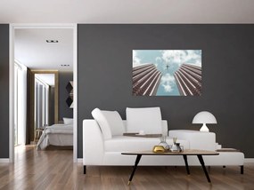 Tablou cuavion între clădiri (90x60 cm)