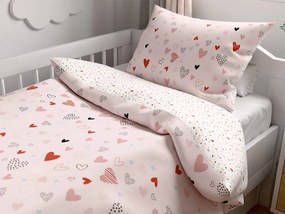 Lenjerie de pat din bumbac pentru patut LOVITA roz Dimensiune lenjerie de pat: 45 x 65 cm | 90 x 135 cm