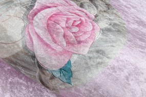 BAMBINO 42830 covor lavabil Balerina pentru copii anti-alunecare - roz