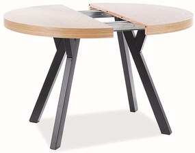 Masa de bucaterie Domingo, stejar / negru