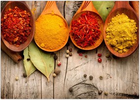 Tablou - Condimente pe lemn (70x50 cm)