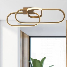 Lustra aplicata LED design modern Clip auriu
