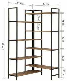 Raft Edra Black and Atlantic Pine