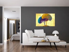 Tablou - Copaci în deal (90x60 cm)