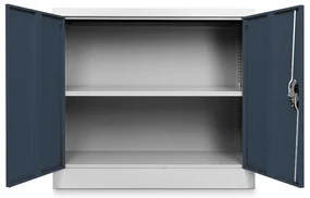 Dulap metalic universal jos 90 x 40 x 80 cm, încuietoare cilindrică, antracit - ral 7016