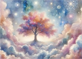 Tablou – Arborele vieții printre nori (70x50 cm)