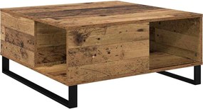 vidaXL Masă de cafea Lemn Vechi 80 x 80 x 36,5 cm Lemn compozit