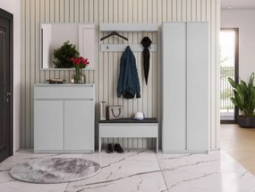 Mobilier hol Semplo II (Gri + Negru) (cu oglindă). 1104735