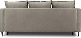 Canapea extensibilă cu spațiu pentru depozitare Mazzini Sofas Ancolie, maro deschis, 215 cm