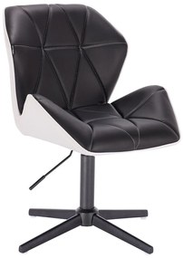 HR212CROSS SCAUN Neagră-Alb cu Bază Neagră