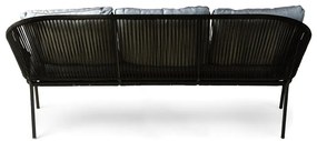 Canapea de grădină cu 3 locuri Bonami Selection North, negru