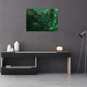 Tablou - Imagine microscopică verde (70x50 cm)