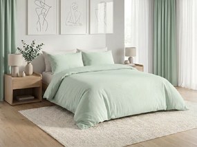 Lenjerie de pat din bumbac CALMORA mentolová Dimensiune lenjerie de pat: 2 buc 70 x 90 cm | 200 x 220 cm