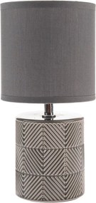 Veioză gri cu abajur textil (înălțime 27 cm) – Dakls