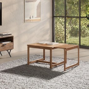 Măsuță de cafea în culoare naturală din lemn de stejar 60x70 cm Unai – MOME