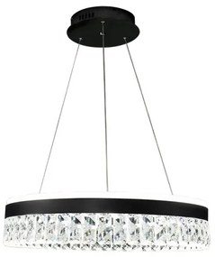 Lustră LED dimabilă pe cablu LED/90W/230V 3000-6500K negru + telecomandă