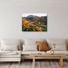 Tablou cu pod în valea din Scoția (70x50 cm)