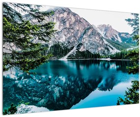 Tablou - Lac în Alpi (90x60 cm)