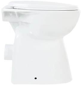 Vas WC fara rama, inchidere silentioasa, + 7 cm, alb, ceramica Alb