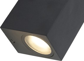 Aplică modernă neagră cu 2 lumini IP44 - Baleno